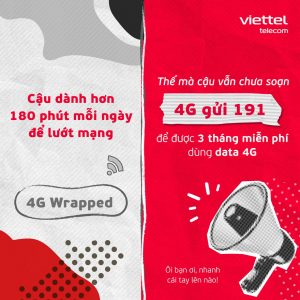 Nhận Data miễn phí Viettel 4G